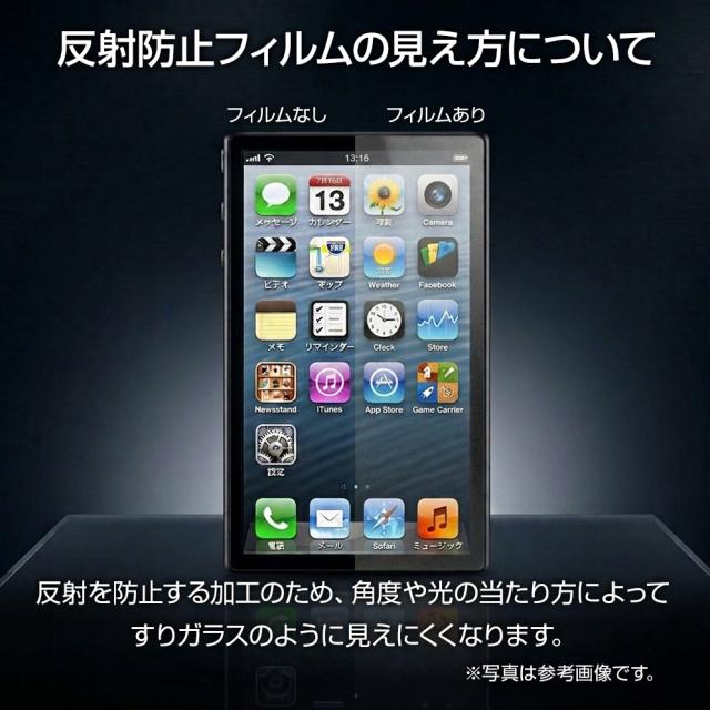 反射防止フィルムの見え方