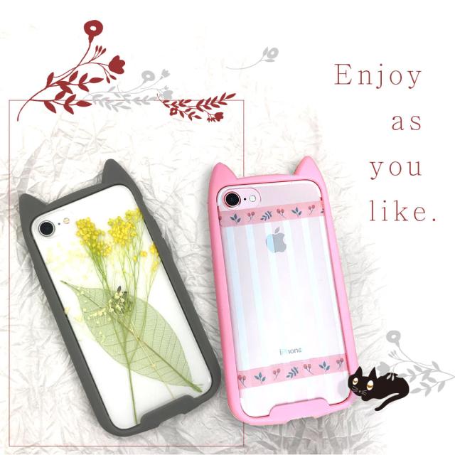 猫耳ガラスアレンジ