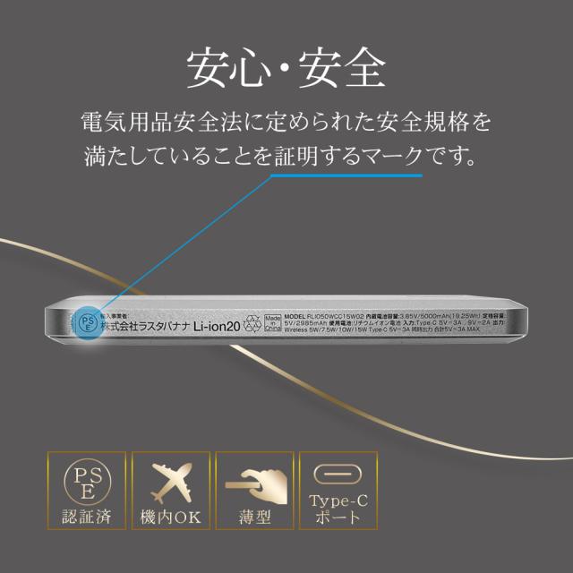 ZEROSAFEワイヤレスモバイルバッテリー