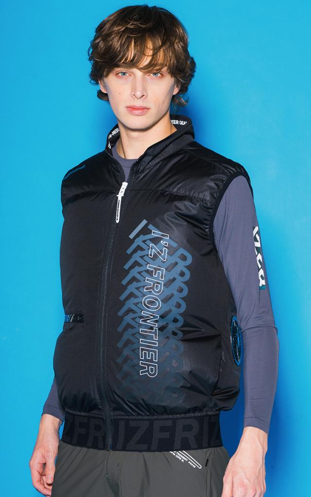 アイズフロンティア 電動ファン用ウェア A.S.ベスト 10217 15Vバッテリーファンセット 90016/90017(15Vバッテリー＋ファン) -15度 UVカット フルハーネス対応 裏アルミ 軽量 空調作業服 春夏作業服 熱中症対策 I’Z FRONTIER