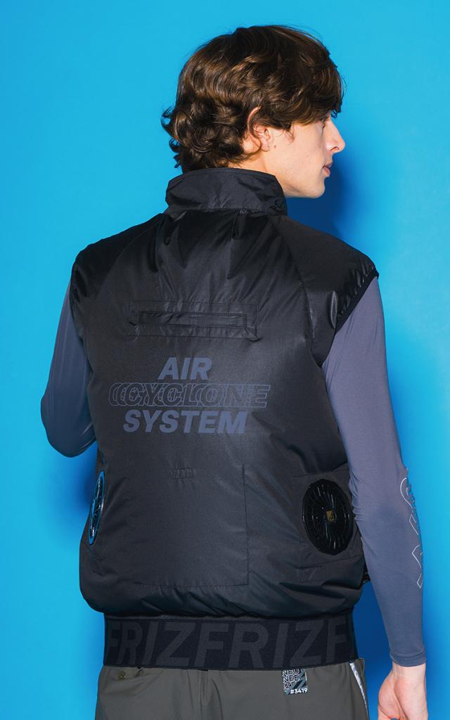 アイズフロンティア 電動ファン用ウェア A.S.ベスト 10217 15Vバッテリーファンセット 90016/90017(15Vバッテリー＋ファン) -15度 UVカット フルハーネス対応 裏アルミ 軽量 空調作業服 春夏作業服 熱中症対策 I’Z FRONTIER