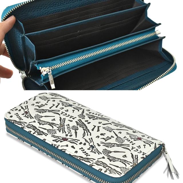 友禅文庫 ラウンドファスナー長財布 長財布 レディース長財布