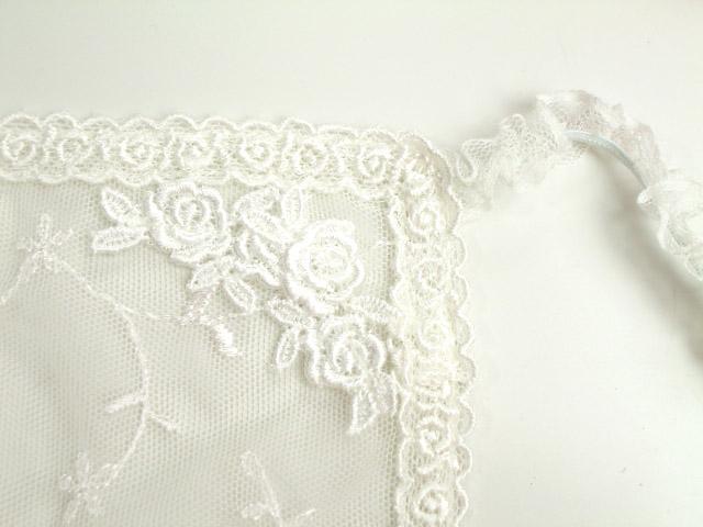 【当店オリジナル】わぁ!!何これ?マスクカバー・バラのお花のレースモチーフ付【マスクカバーのみ】