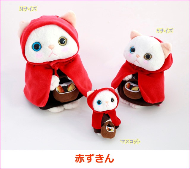 本物品質の 羊毛フェルト*オッドアイ白猫 ちゃん*ぬいぐるみ 赤リボン 約 羊毛フェルト