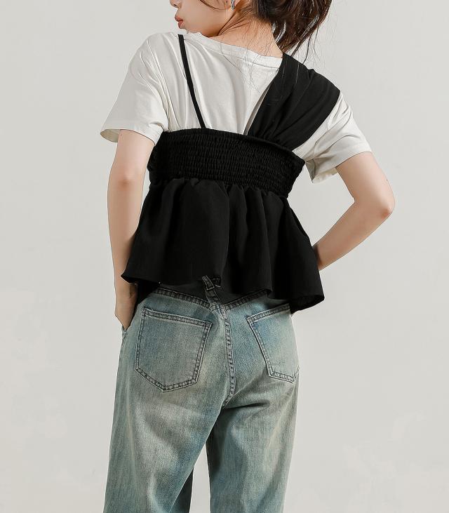 ペプラムキャミ