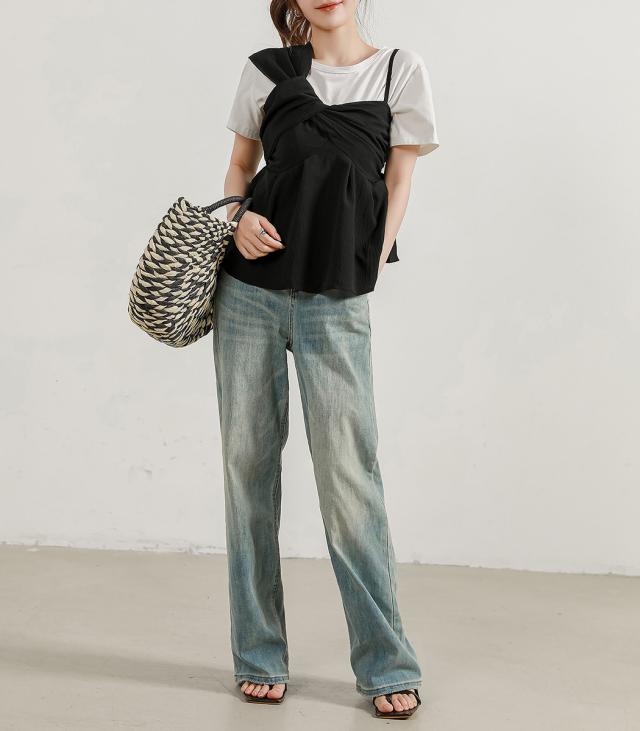 ペプラムキャミ