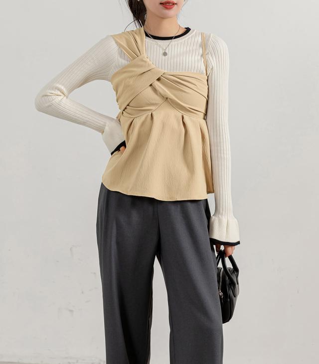 ペプラムキャミ