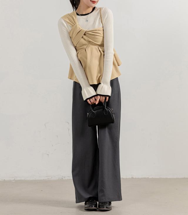 ペプラムキャミ