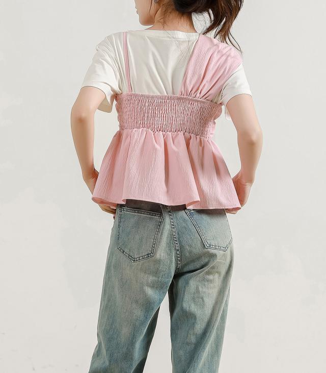 ペプラムキャミ