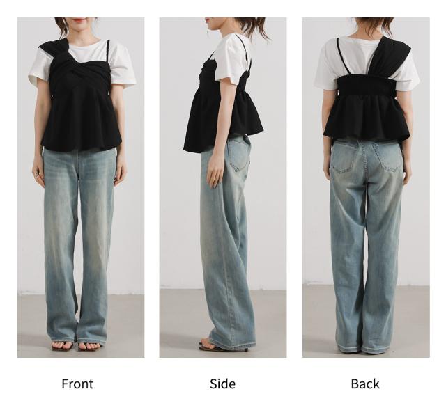 ペプラムキャミ