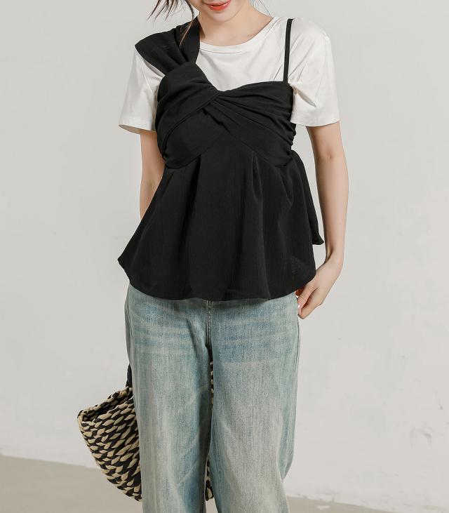 ペプラムキャミ