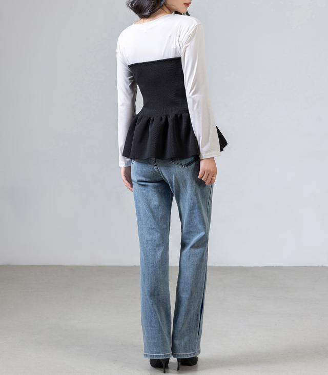 ニットビスチェ