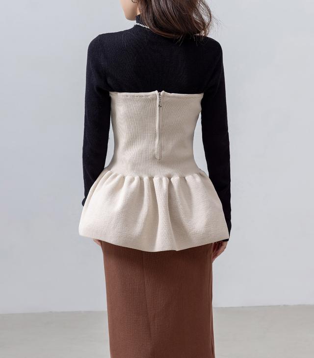 ニットビスチェ