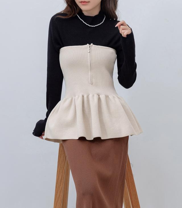 ニットビスチェ