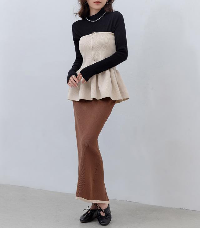 ニットビスチェ