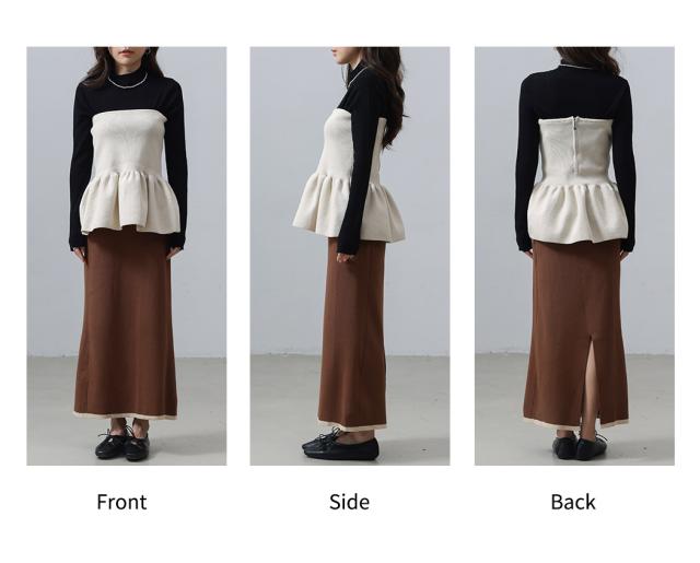 ニットビスチェ