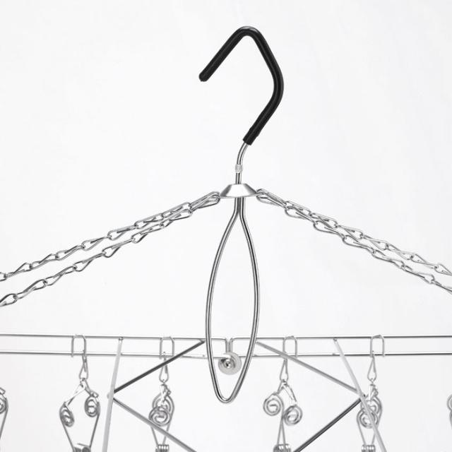 ピンチを両側から吊る両吊り方式でピンチ同士が絡まりにくい