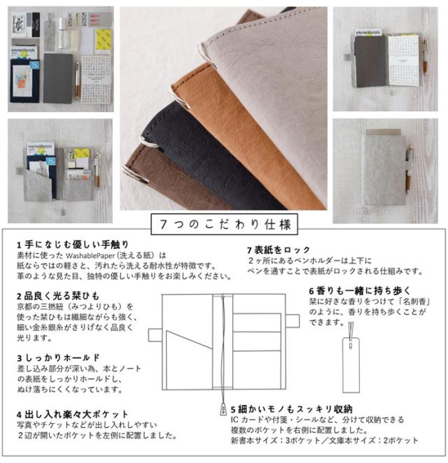 WPB,WALLPAPER BAG,装丁紙,ブックカバー,ノートカバー,手帳,文庫本,B6