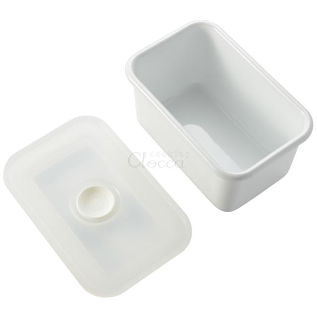 富士ホーロー,密封容器,密閉,バターケース,450g,N-450,ホーロー容器,琺瑯