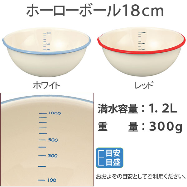 富士ホーロー,ビームス,18cm片口ボール,調理ボウル,BM-18B