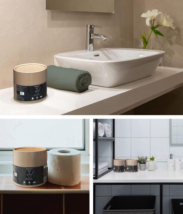 トイレに備えるだけでインテリアに見える緊急用トイレキット