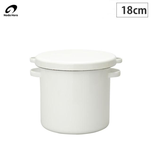 野田琺瑯,ホーロー,ラウンドストッカー18cm,日本製