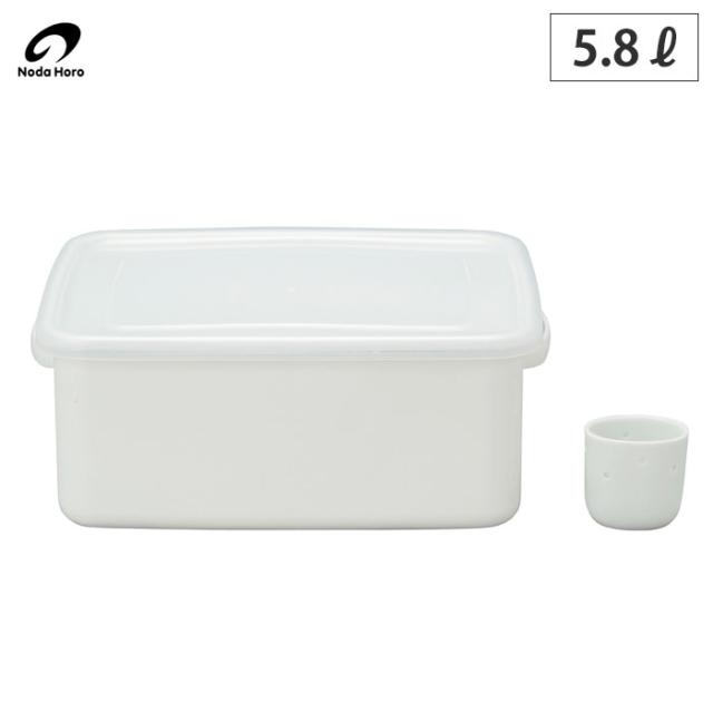 野田琺瑯,ホーロー容器,ぬか漬け美人L,TKー58,水取器付き,日本製