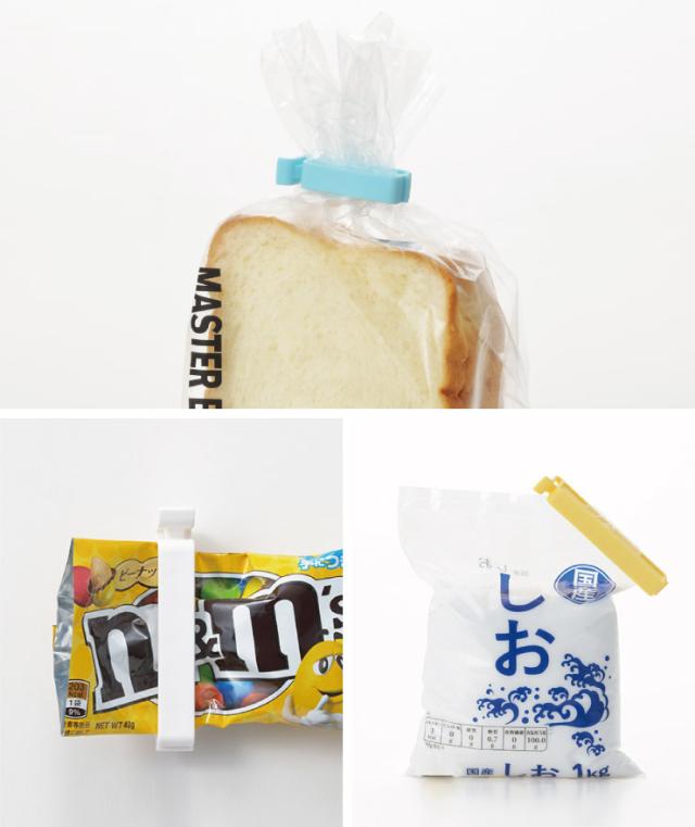 顆粒だしやコンソメの小袋、食パンの袋などに