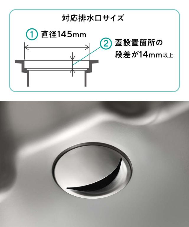 対応排水口サイズ