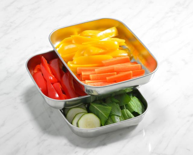 下ごしらえ中も重ねれば場所を取りません