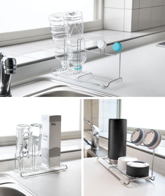 グラスやペットボトル、保存袋、空き瓶などの乾燥にもおすすめ