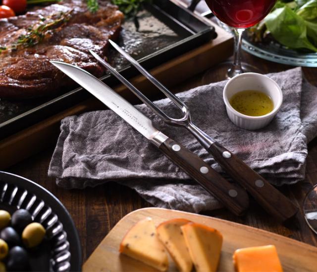 大人の鉄板 ステーキナイフ&ミートフォーク OTS8107,オークス