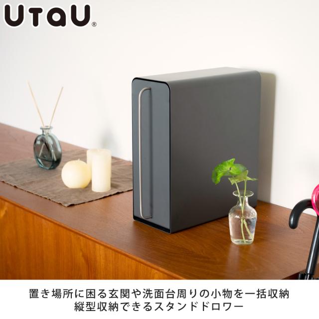 玄関で置き場所に困る鍵や印鑑、スプレー缶などを隠せる縦型収納