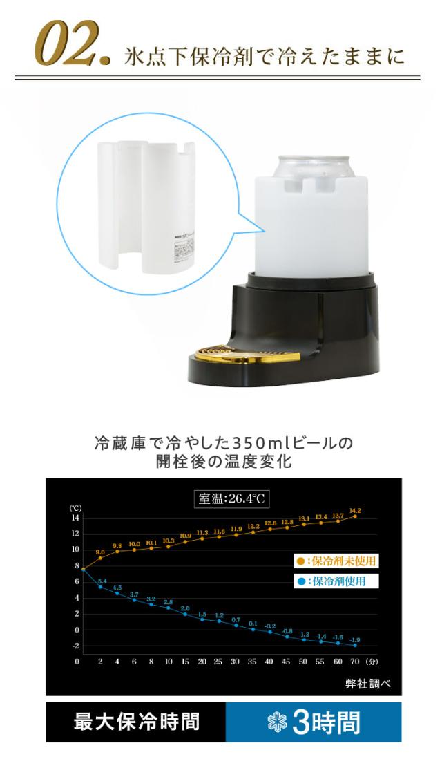 冷たさを存分に味わえる氷点下保冷剤付き