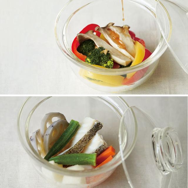 蒸し野菜,白身魚と根菜のむしもの