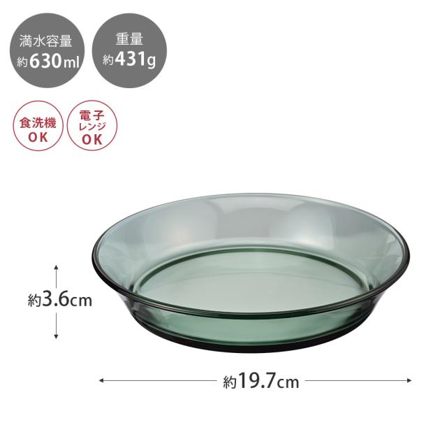 パスタ皿としてもちょうど良いサイズ感