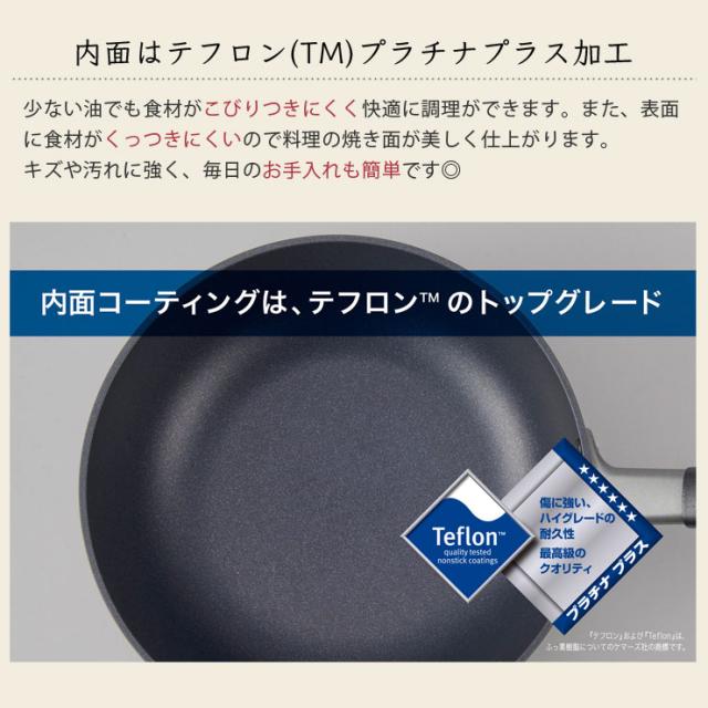 テフロン(TM)プラチナプラス加工は耐久性が非常に優れた表面加工