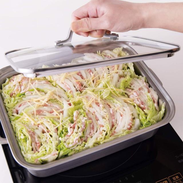 水滴が落ちにくいため、肉まん、焼売、ちまき、赤飯、蒸しパン、茶碗蒸しなど、蒸し調理に対応