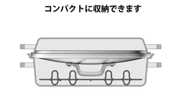 W角鍋の中に収納が可能