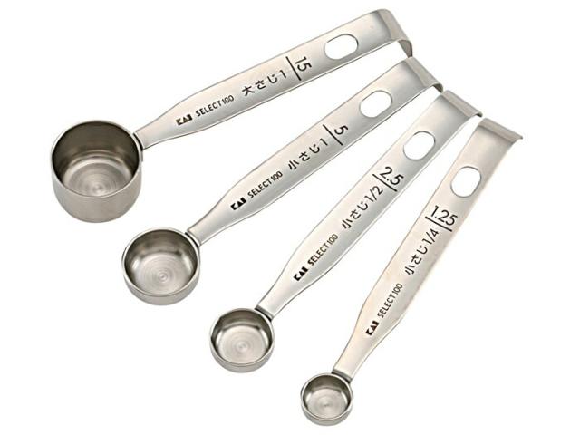 セレクト100,計量スプーン 4本組,貝印