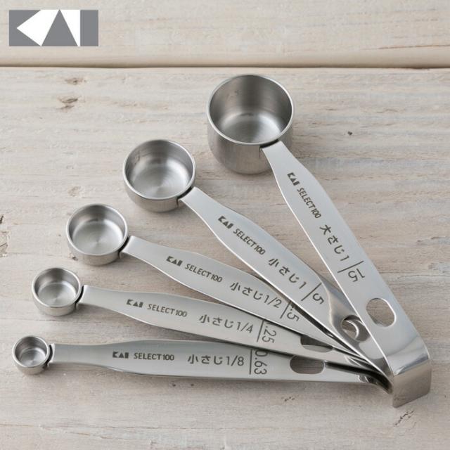 セレクト100,計量スプーン5本組,貝印