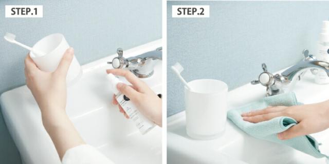 デザインもシンプルで洗面台に置いていても馴染みやすい