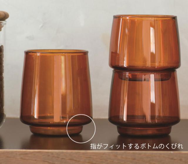 タンブラーのボトムのくびれに、自然に指がフィット