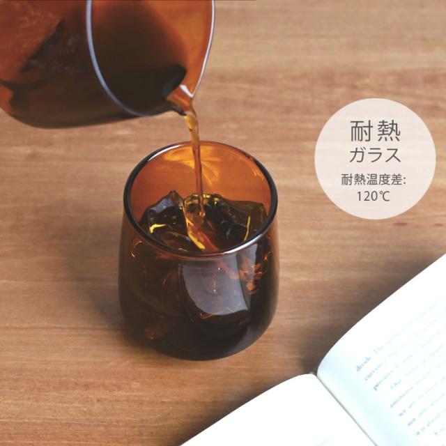 耐熱ガラス製なので、カップに直接ドリップしたり電子レンジでの温めができます