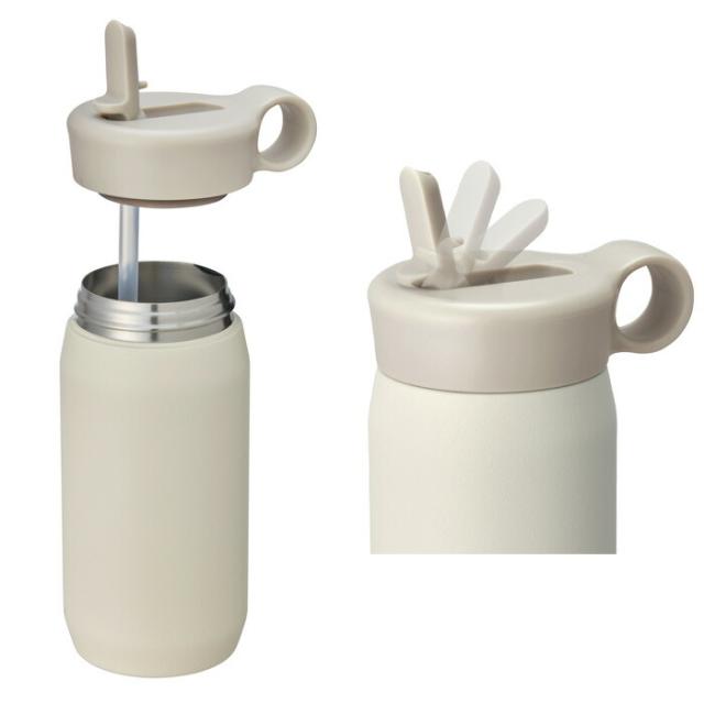 真空二重構造,ステンレスストロー水筒