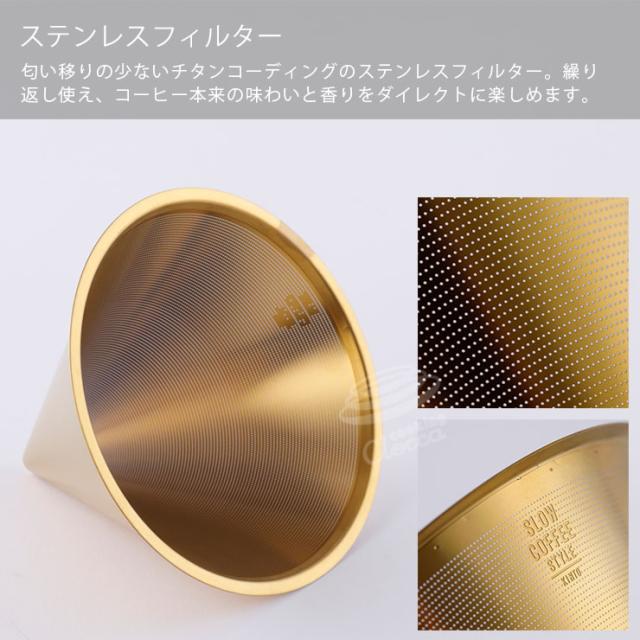 匂い移りの少ないチタンコーディングのステンレスフィルター