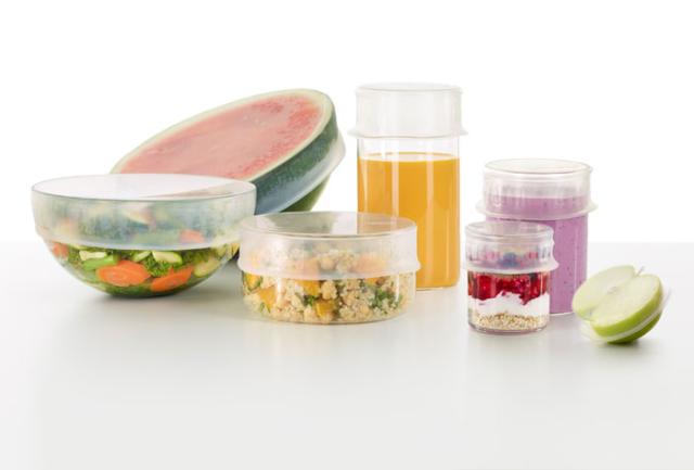 サイズはガラス瓶やコップ、ボウルに合わせて選べる４サイズ展開