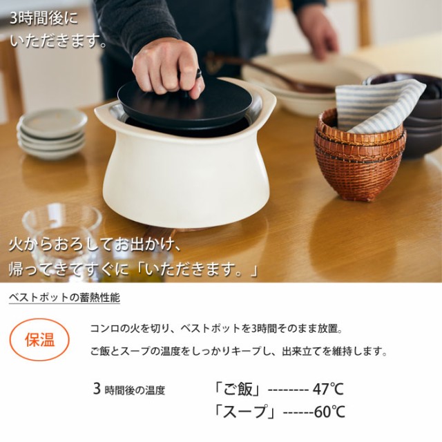 ベストポット 16cm bestpot モラトゥーラ 直火専用 全5色【無水調理鍋/萬古焼/土鍋/ご飯鍋/ごはん鍋 1.5合/万古焼/送料無料】