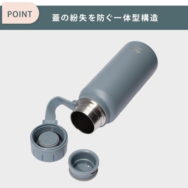 蓋の紛失を防ぐ一体型構造です