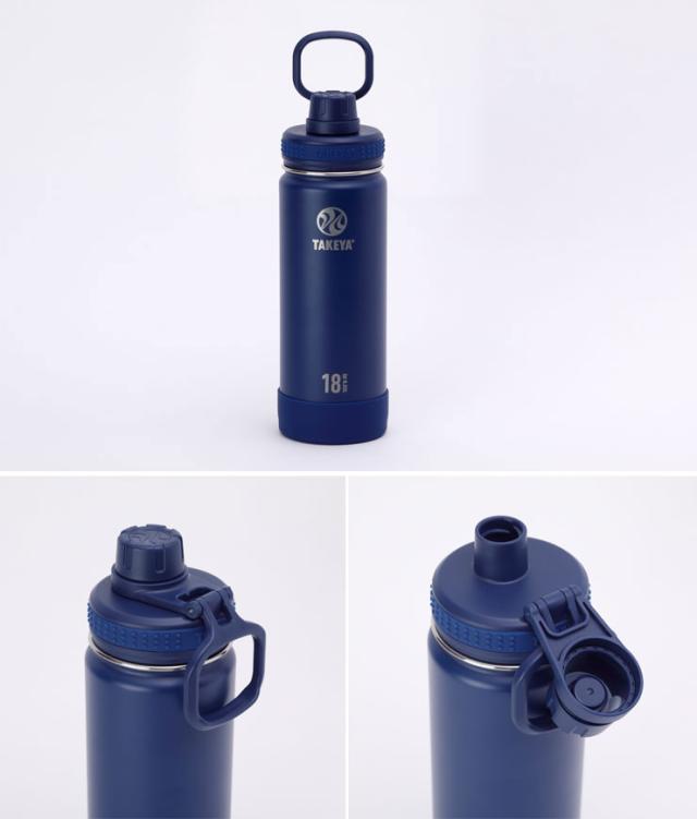 飲み口のフタは飲むときに邪魔にならないロック機能付き